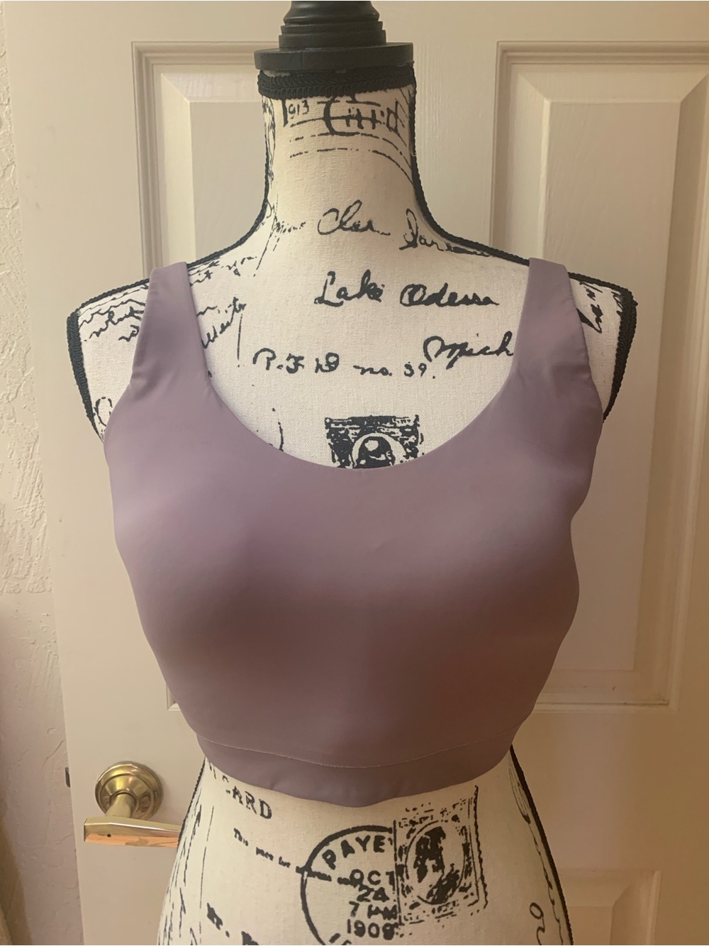 Athleta Mauve Scoop-Neck Sports Bra